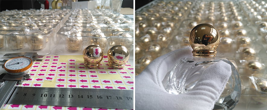 Inspection and Packaging for Zamac cap