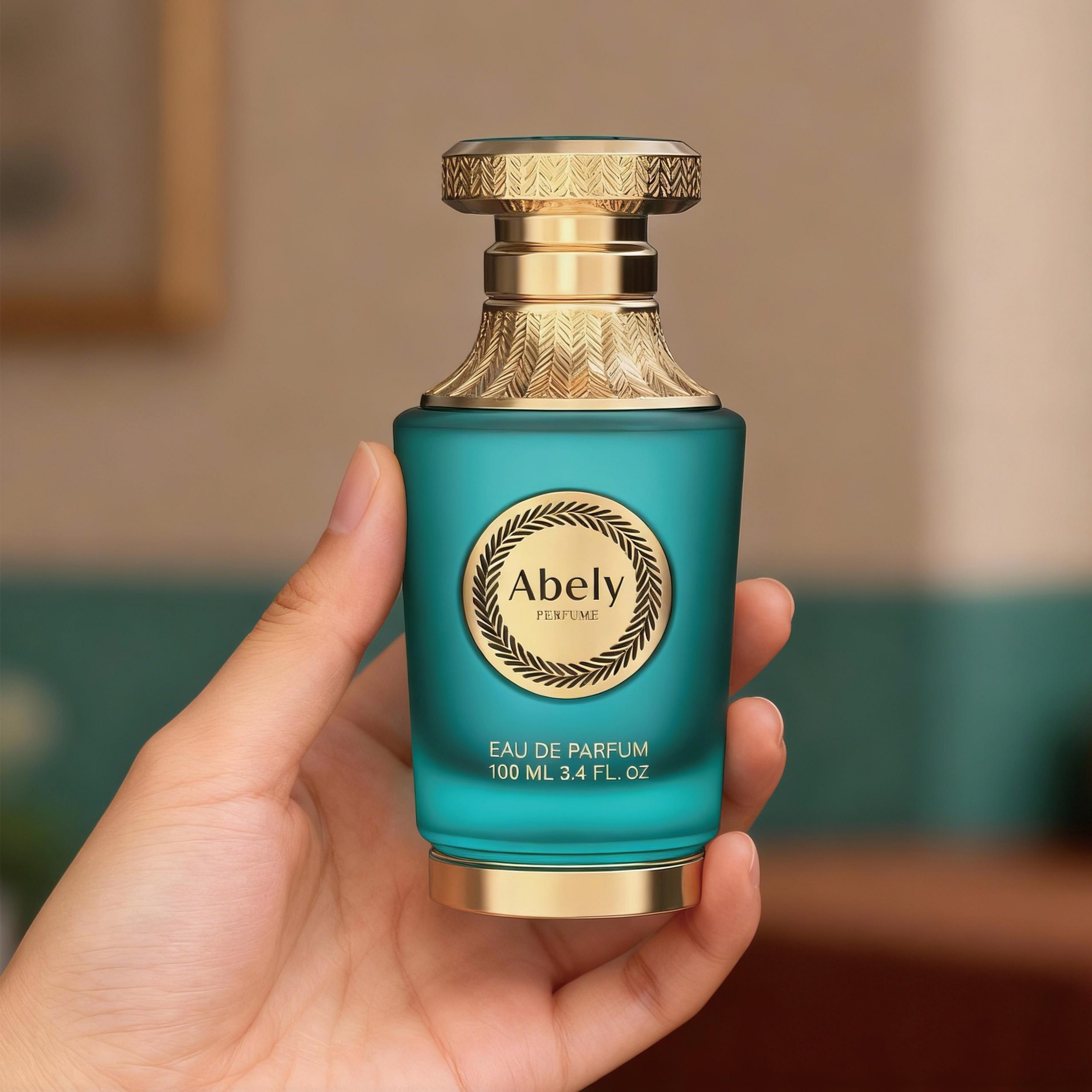 The exquisite feel of the perfume bottle