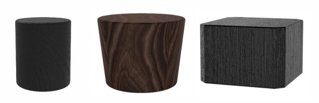 Wooden perfume caps