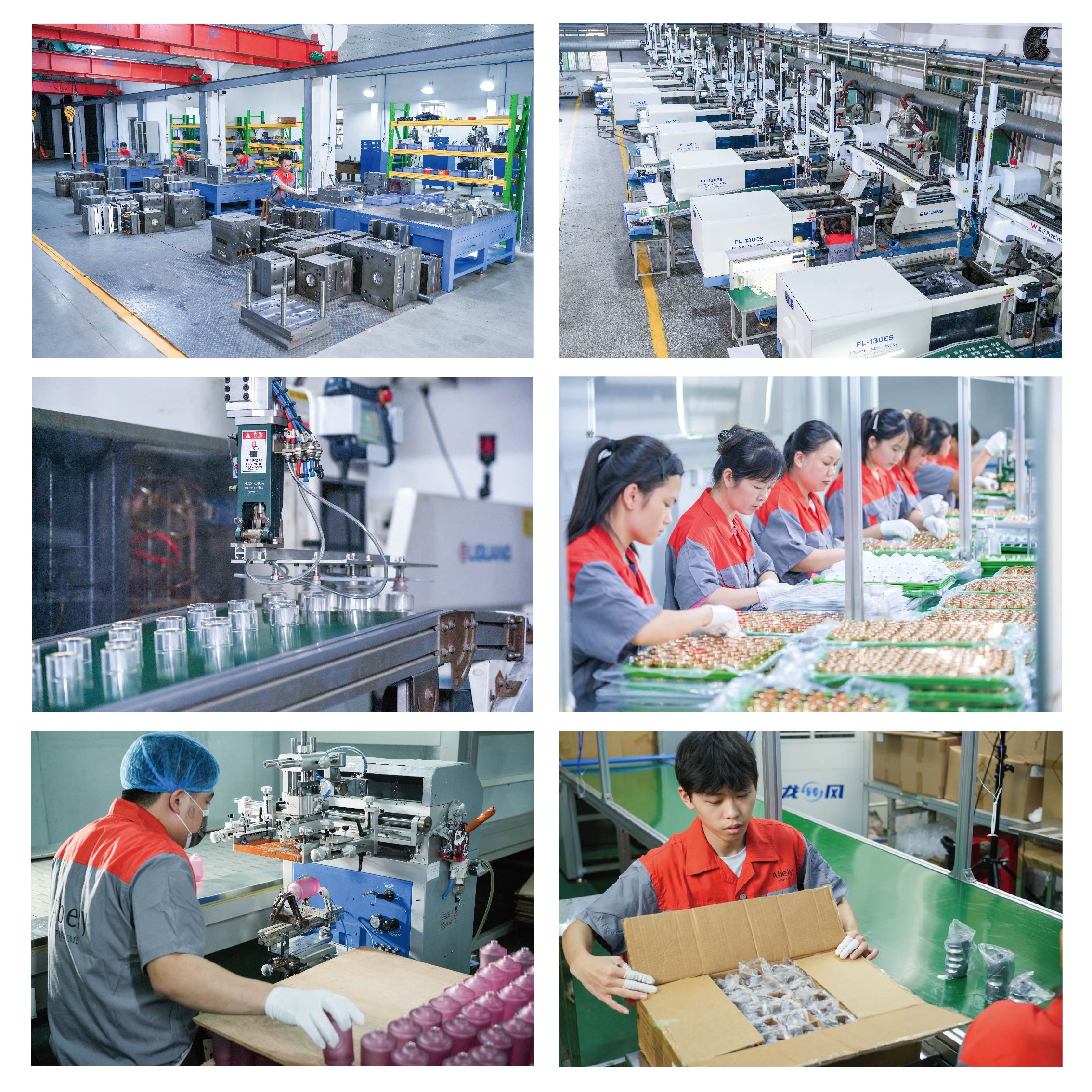 Abely's perfume bottle manufacturing workshop