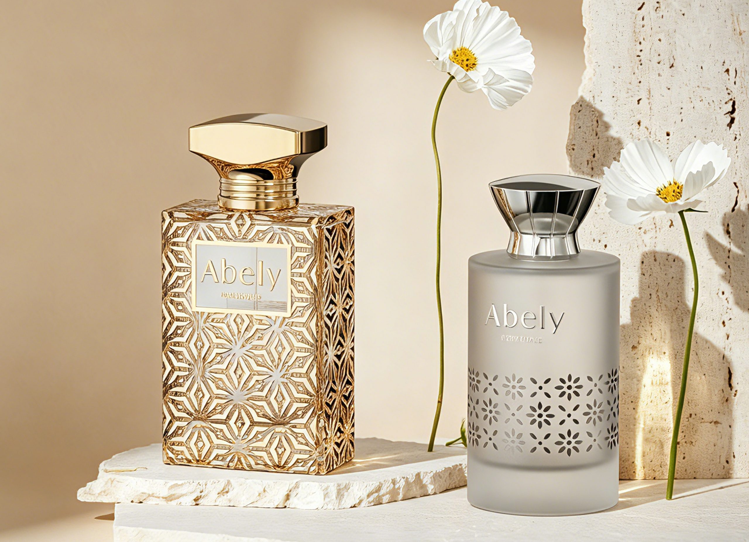 perfume bottle frosting