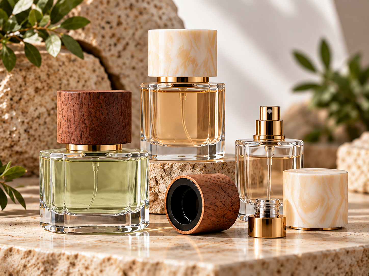 perfume spray glass bottle